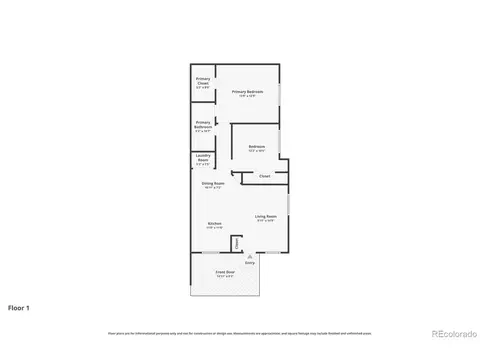 Floorplan - 23505 E Platte Dr #8E, Aurora, CO 80016 photo 1 of 1