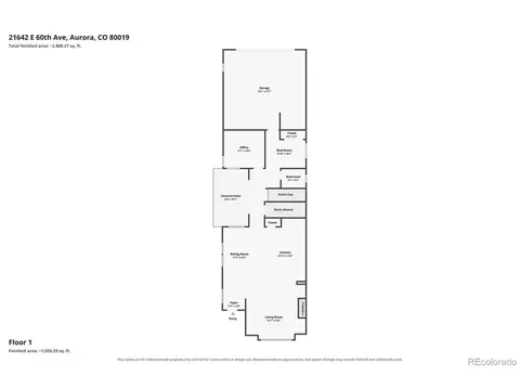 Floorplan - 21642 E 60th Ave, Aurora, CO 80019 photo 1 of 4