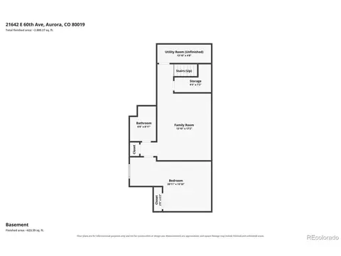 Floorplan - 21642 E 60th Ave, Aurora, CO 80019 photo 3 of 4