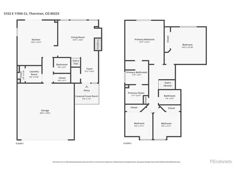 Floorplan - 5152 E 119th Ct, Thornton, CO 80233 photo 1 of 1