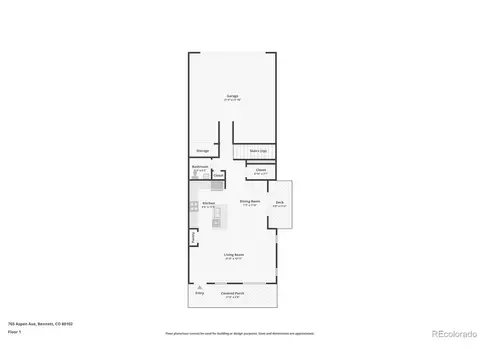 Floorplan - 765 Aspen Ave, Bennett, CO 80102 photo 1 of 3