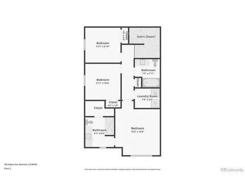 Floorplan - 765 Aspen Ave, Bennett, CO 80102 photo 2 of 3