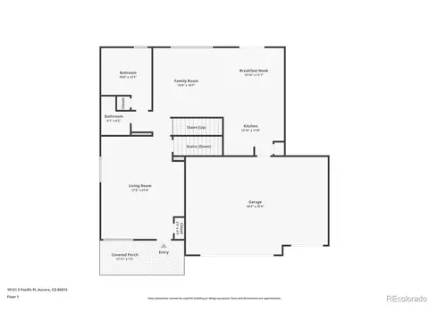 Floorplan - 19121 E Pacific Pl, Aurora, CO 80013 photo 1 of 3