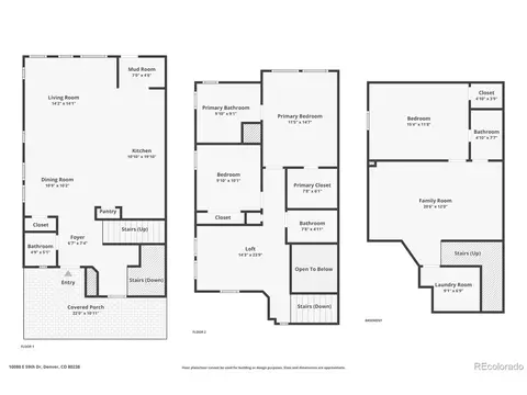 Floorplan - 10080 E 59th Dr, Denver, CO 80238 photo 1 of 1