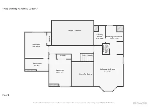 Floorplan - 17593 E Wesley Pl, Aurora, CO 80013 photo 3 of 3