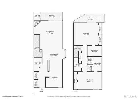 Floorplan - 2881 Springdale Ln, Boulder, CO 80303 photo 1 of 1