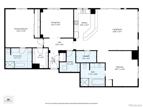 Floorplan - 400 E 3rd Ave #1004, Denver, CO 80203 photo 1 of 1