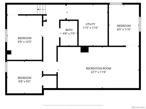 Floorplan - 7600 E 22nd Ave, Denver, CO 80207 photo 1 of 2