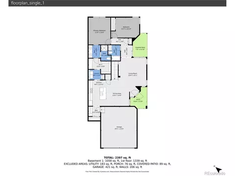 Floorplan - 25019 E Alder Dr, Aurora, CO 80016 photo 2 of 3