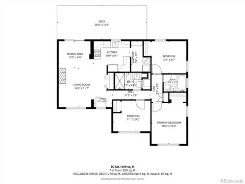 Floorplan - 2985 Eudora St, Denver, CO 80207 photo 1 of 1
