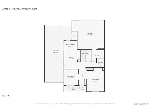 Floorplan - 21458 E 47th Ave, Denver, CO 80249 photo 2 of 3
