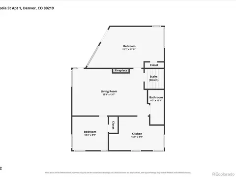 Floorplan - 1 Osceola St, Denver, CO 80219 photo 3 of 4