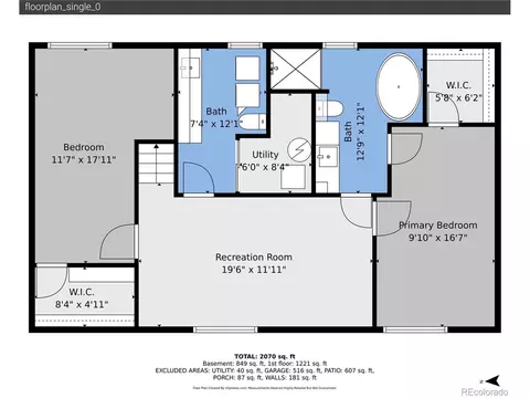 Floorplan - 8488 Ames St, Arvada, CO 80003 photo 3 of 3