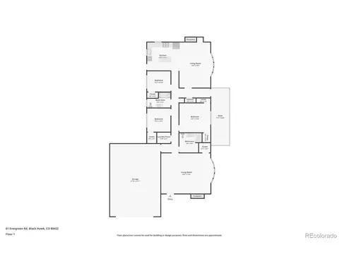 Floorplan - 61 Evergreen Rd, Black Hawk, CO 80422 photo 1 of 1