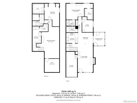 Floorplan - 15409 E Oberlin Pl, Aurora, CO 80013 photo 3 of 3