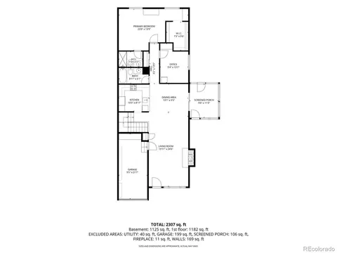Floorplan - 15409 E Oberlin Pl, Aurora, CO 80013 photo 2 of 3