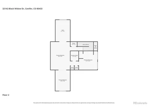 Floorplan - 32142 Black Widow Dr, Conifer, CO 80433 photo 2 of 3