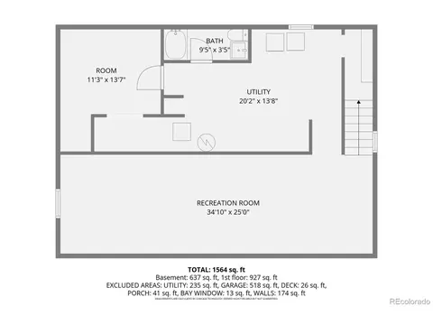 Floorplan - 6040 Marshall Ct, Arvada, CO 80003 photo 3 of 3