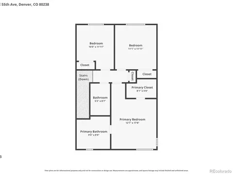 Floorplan - 8853 E 55th Ave, Denver, CO 80238 photo 1 of 1
