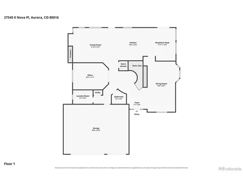 Floorplan - 27545 E Nova Pl, Aurora, CO 80016 photo 2 of 4