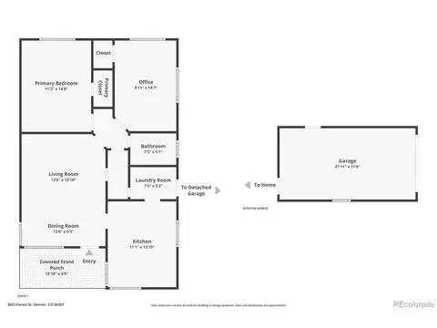 Floorplan - 3653 Forest St, Denver, CO 80207 photo 3 of 4