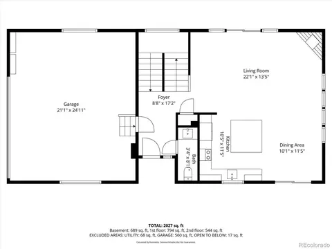 Floorplan - 34403 Ponca Rd, Pine, CO 80470 photo 1 of 4