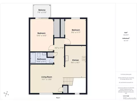 Floorplan - 4017 Eagles Nest Dr, Evans, CO 80620 photo 2 of 3