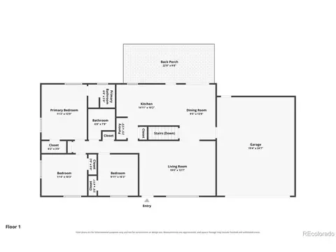 Floorplan - 7809 E Kenyon Ave, Denver, CO 80237 photo 1 of 2