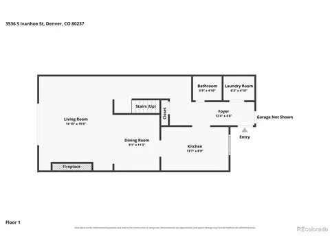 Floorplan - 3536 S Ivanhoe St, Denver, CO 80237 photo 2 of 2