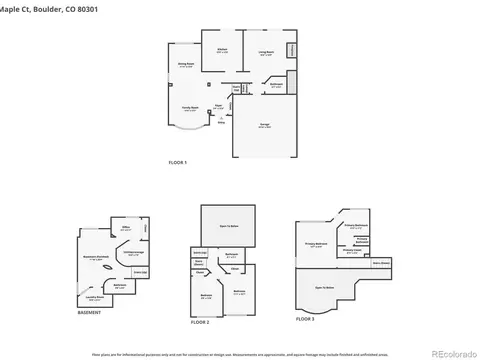 Floorplan - 4578 Maple Ct, Boulder, CO 80301 photo 1 of 1