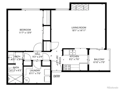 Floorplan - 4068 S Atchison Way #101, Aurora, CO 80014 photo 1 of 1