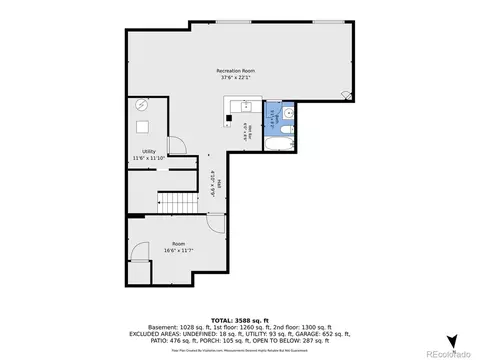 Floorplan - 25481 E Ottawa Dr, Aurora, CO 80016 photo 3 of 3