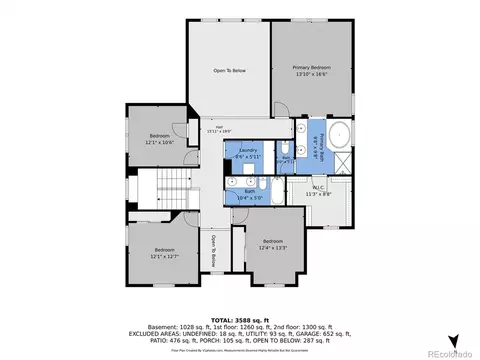 Floorplan - 25481 E Ottawa Dr, Aurora, CO 80016 photo 2 of 3