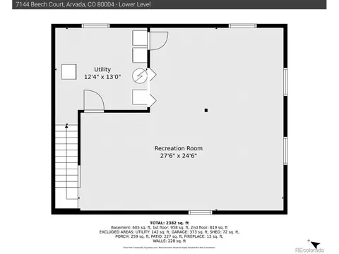 Floorplan - 7144 Beech Ct, Arvada, CO 80004 photo 4 of 4