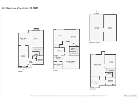 Floorplan - 8612 Carr Loop, Arvada, CO 80005 photo 1 of 1