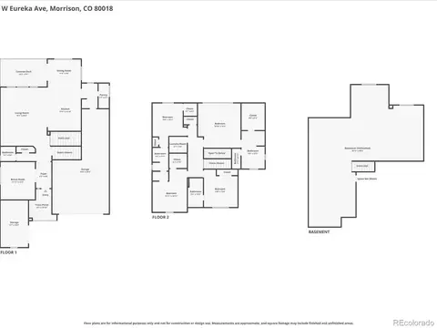 Floorplan - 15682 W Eureka Ave, Morrison, CO 80465 photo 3 of 3