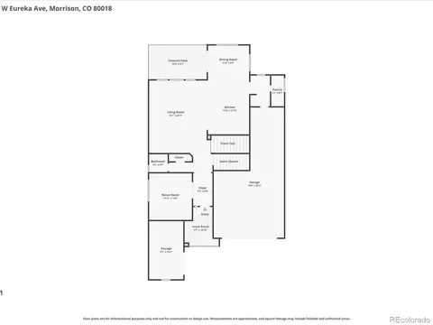 Floorplan - 15682 W Eureka Ave, Morrison, CO 80465 photo 1 of 3