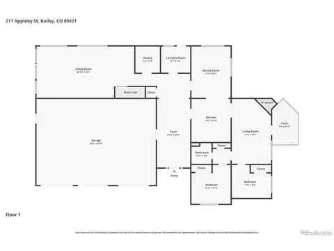 Floorplan - 211 Appleby St, Bailey, CO 80421 photo 1 of 2