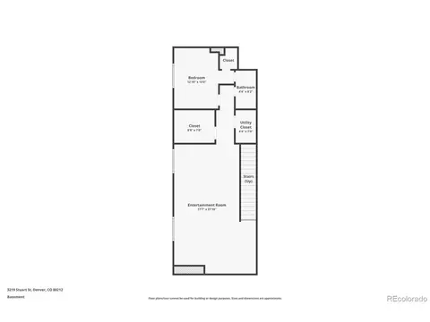 Floorplan - 3219 Stuart St, Denver, CO 80212 photo 1 of 1