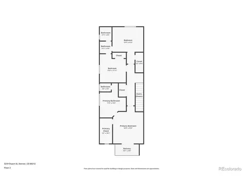 Floorplan - 3219 Stuart St, Denver, CO 80212 photo 1 of 3