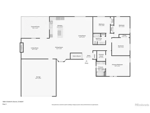 Floorplan - 10051 E Walsh Pl, Denver, CO 80247 photo 1 of 3
