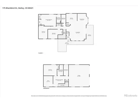 Floorplan - 175 Blackbird Dr, Bailey, CO 80421 photo 1 of 1
