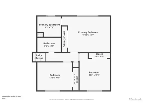 Floorplan - 8330 Chase Dr, Arvada, CO 80003 photo 2 of 3