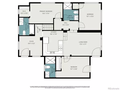Floorplan - 4827 Meade St, Denver, CO 80221 photo 1 of 2