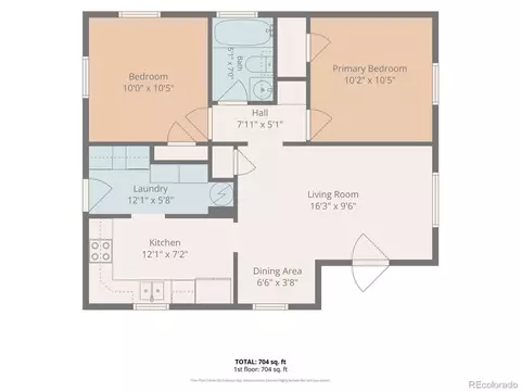 Floorplan - 3710 W Stuart St, Denver, CO 80212 photo 1 of 1