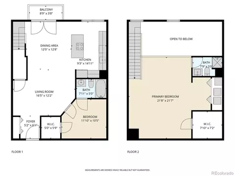 Floorplan - 837 E 17th Ave #3C, Denver, CO 80218 photo 1 of 1