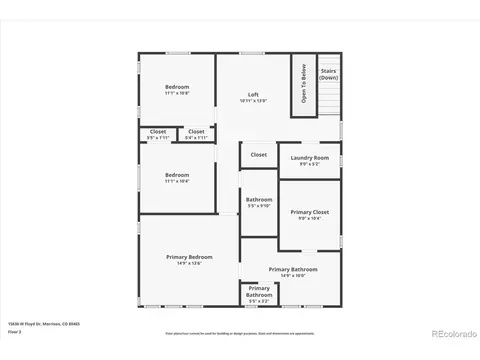 Floorplan - 15636 W Floyd Dr, Morrison, CO 80465 photo 3 of 4
