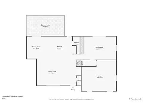Floorplan - 3100 E Mexico Ave, Denver, CO 80210 photo 1 of 4