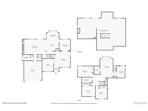 Floorplan - 16446 E Prentice Pl, Centennial, CO 80015 photo 1 of 1