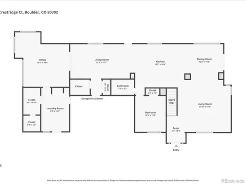 Floorplan - 2671 Crestridge Ct, Boulder, CO 80302 photo 1 of 2